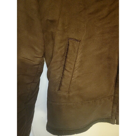 Womens Vintage Espirit Jacket Dark Brown 2 Pockets Sz Large - Picture 11 of 13